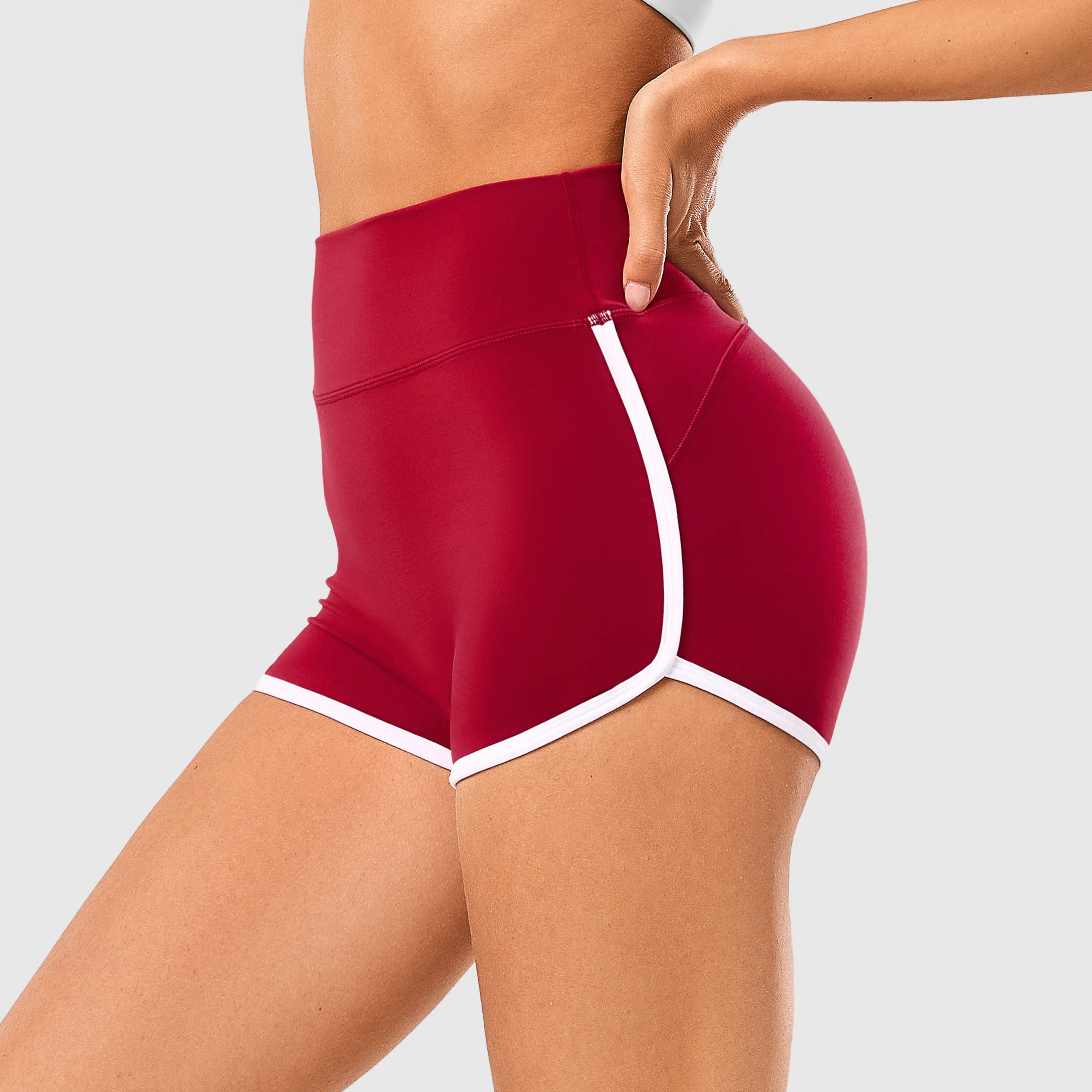 Inno Mint Women's High-Waisted Butt Lifting Yoga Shorts - 4-Way Stretch Nylon Spandex for Gym and Workouts