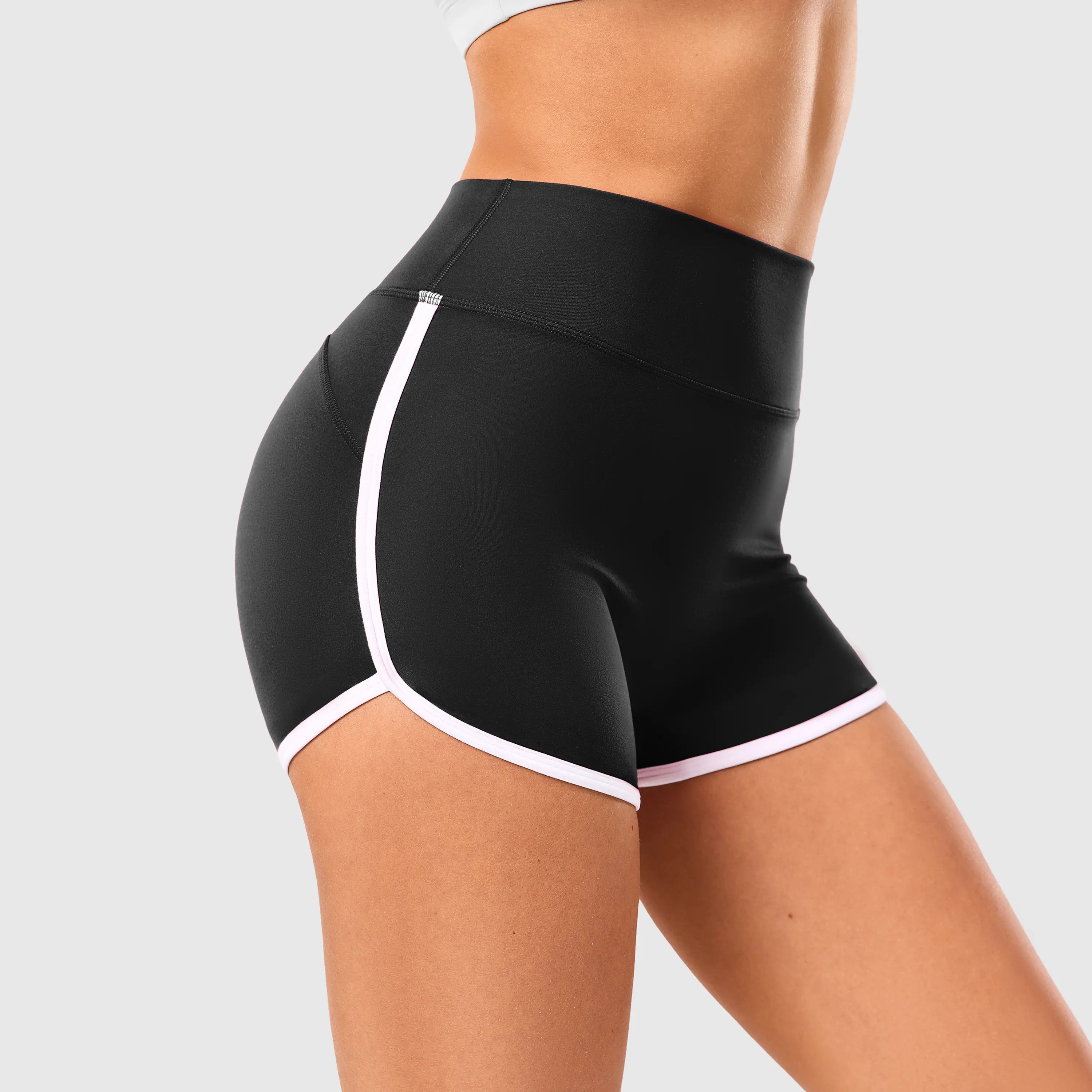 Inno Mint Women's High-Waisted Butt Lifting Yoga Shorts - 4-Way Stretch Nylon Spandex for Gym and Workouts