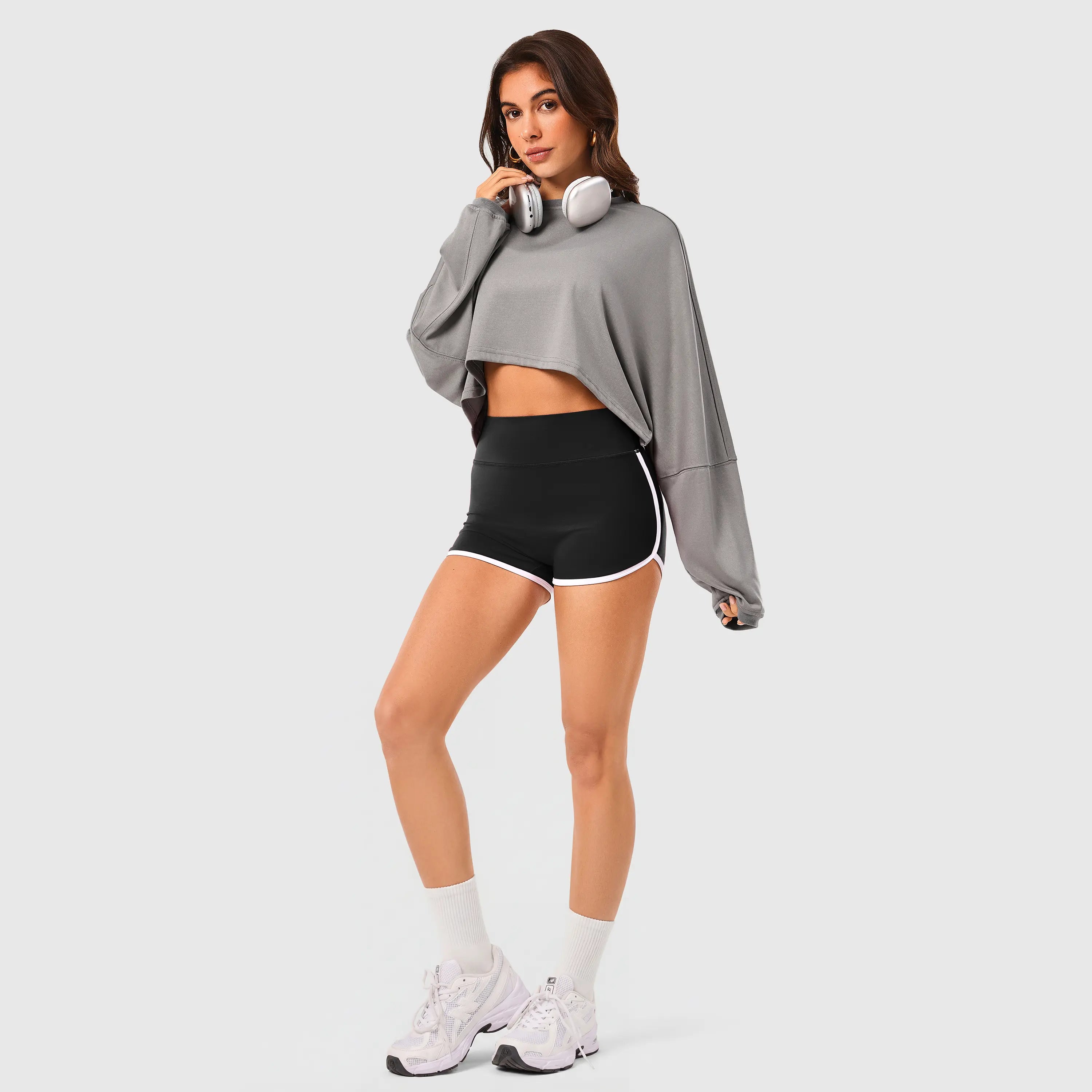 Inno Mint Women's High-Waisted Butt Lifting Yoga Shorts - 4-Way Stretch Nylon Spandex for Gym and Workouts