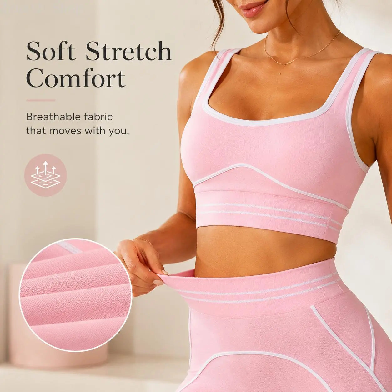 Women's Versatile High-Waisted Yoga Pants Set for Gym Training and Outdoor Sports, Featuring Butt-Lifting Design